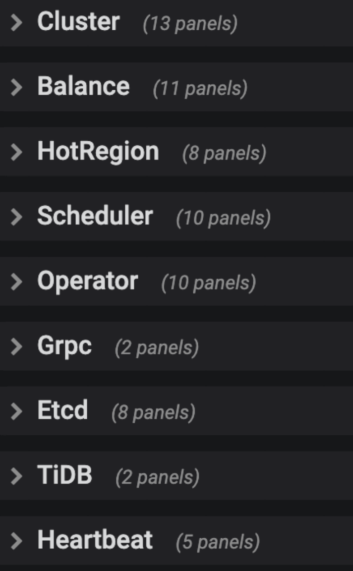 PD dashboard ap.tidb.cc